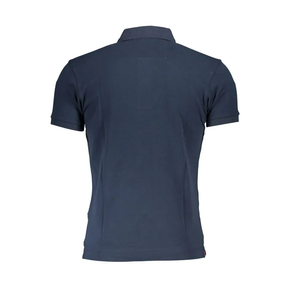 La Martina Blue Cotton Men's Polo Shirt - Zeiniez