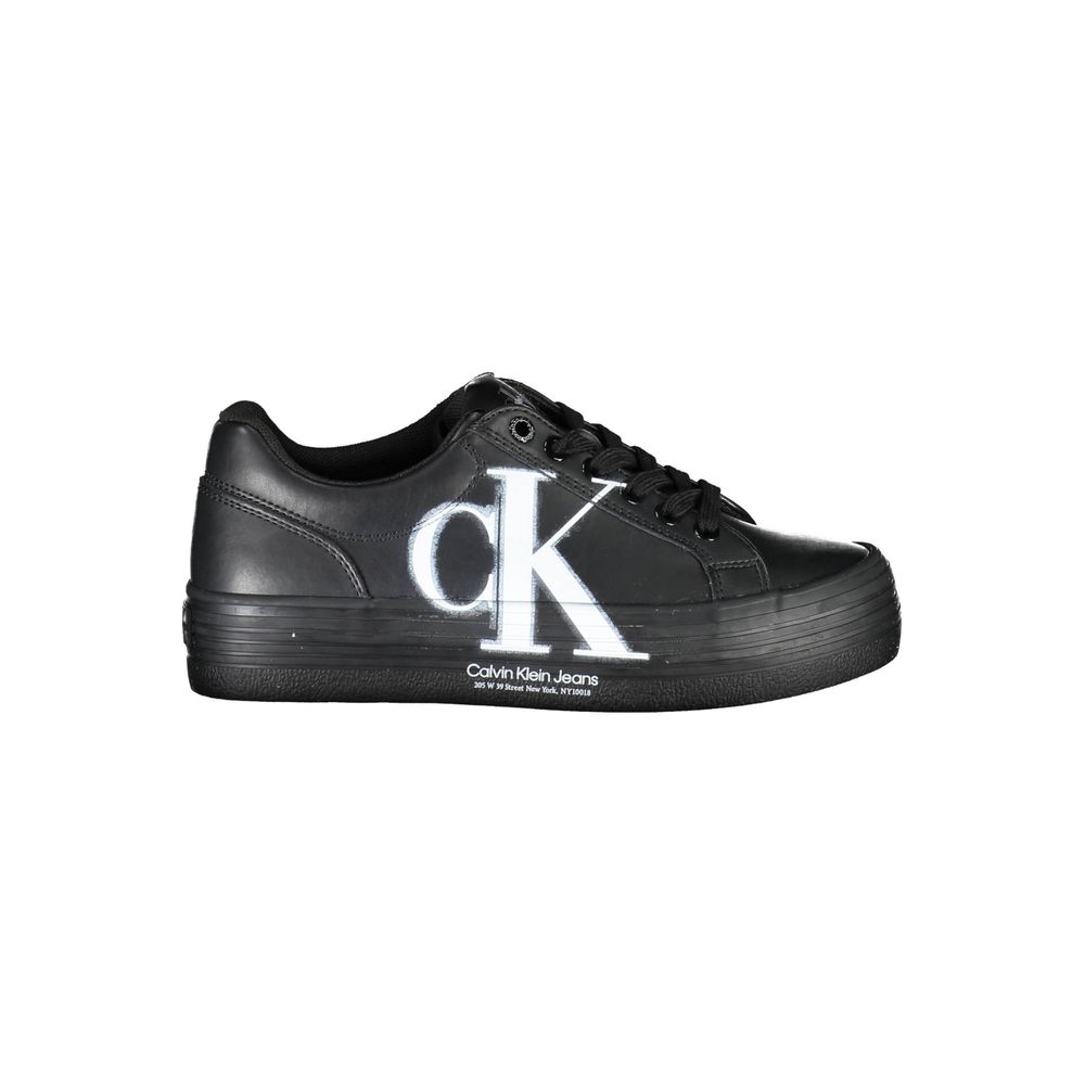 Calvin Klein Black Leather Women Sneaker - Zeiniez