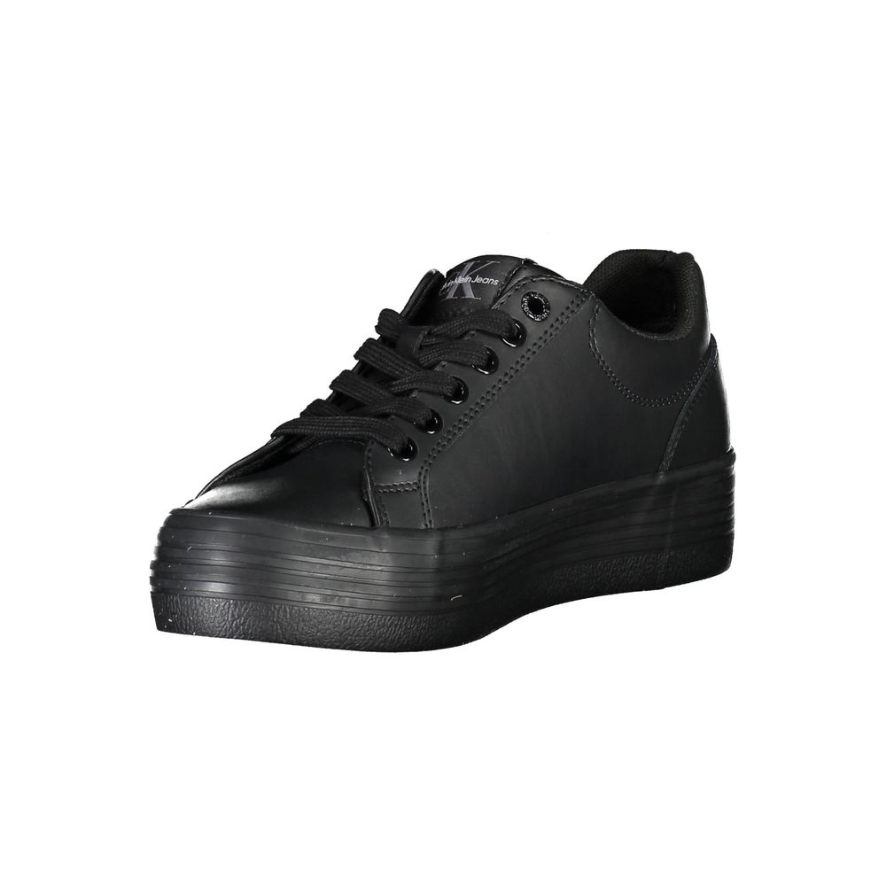 Calvin Klein Black Leather Women Sneaker - Zeiniez