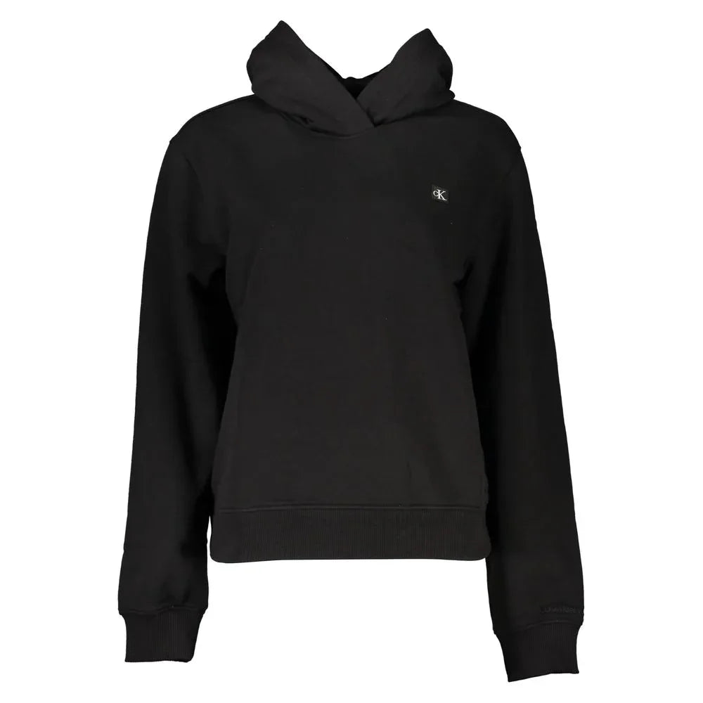 Calvin Klein Black Cotton Women's Sweatshirt - Zeiniez