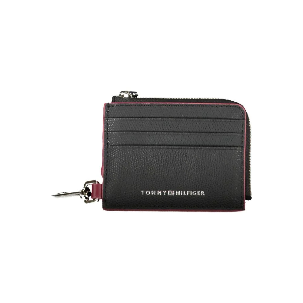 Tommy Hilfiger Black Leather Men Wallet Holder - Zeiniez