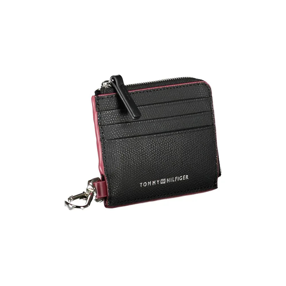 Tommy Hilfiger Black Leather Men Wallet Holder - Zeiniez