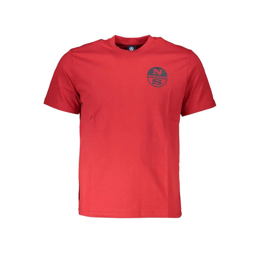 North Sails Rosso Cotton Men T-Shirt - Zeiniez