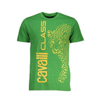 Cavalli Class Verde Cotton Men T-Shirt - Zeiniez