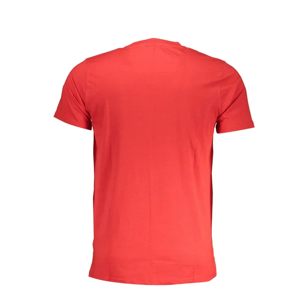 Cavalli Class Red Cotton Men T-Shirt - Zeiniez