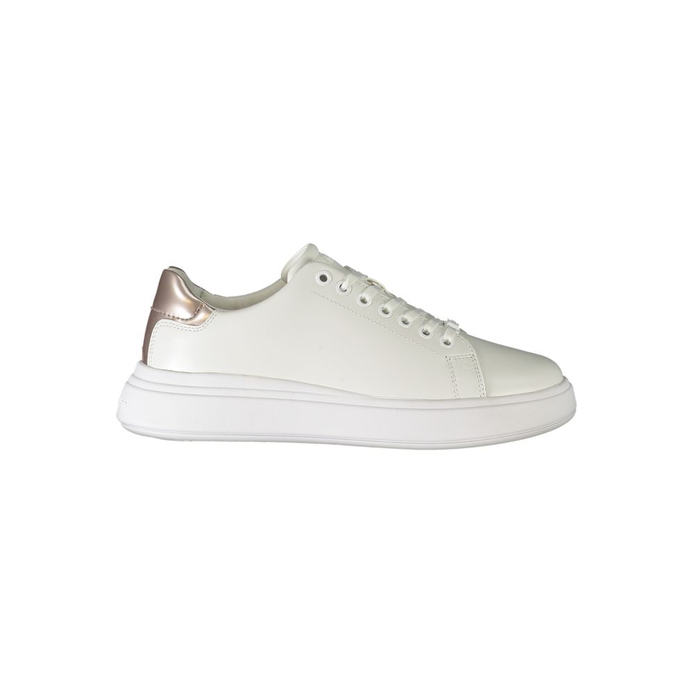Calvin Klein White Leather Women Sneaker - Zeiniez