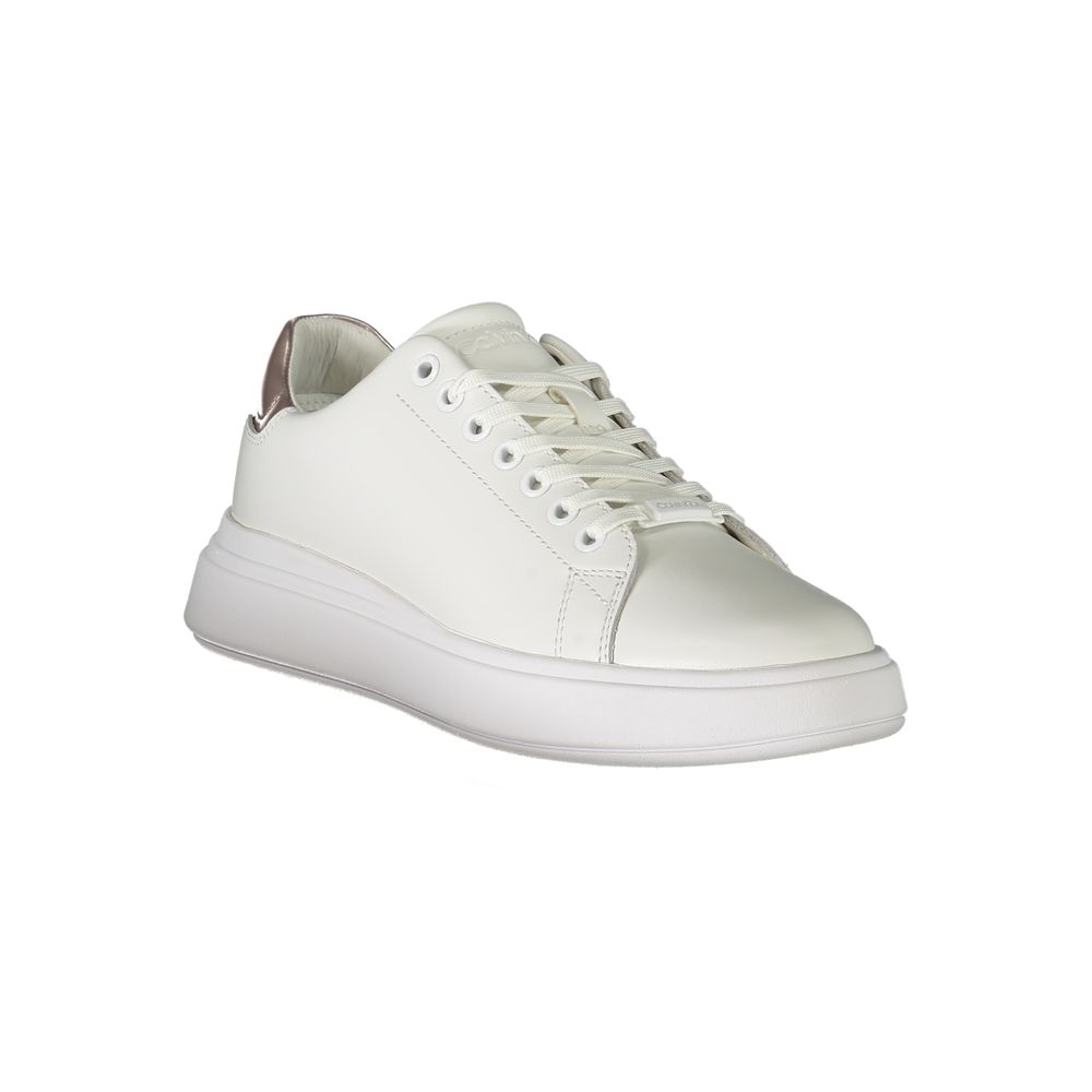Calvin Klein White Leather Women Sneaker - Zeiniez