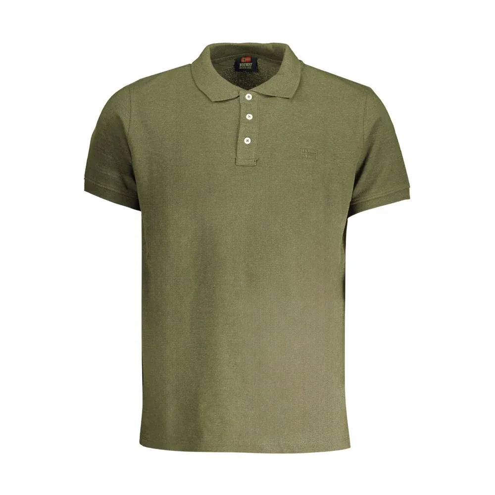 Norway 1963 Verde Cotton Mens Polo Shirt - Zeiniez