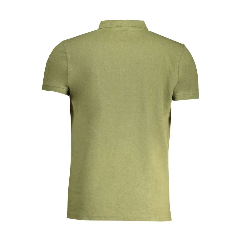 Cavalli Class Verde Cotton Men Polo Shirt - Zeiniez
