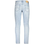 Tommy Hilfiger Azzurro Cotton Men's Tapered Jean - Zeiniez