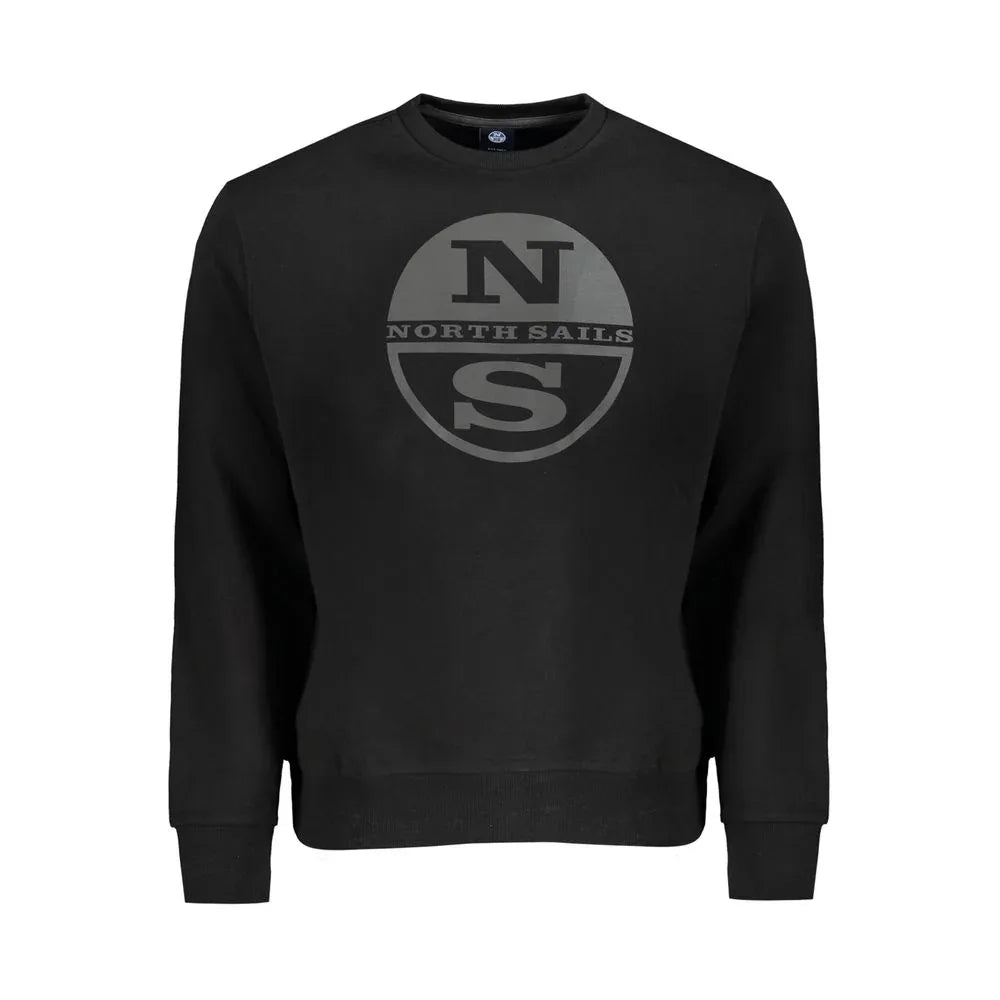 North Sails Black Cotton Men's Sweatshirt - Zeiniez