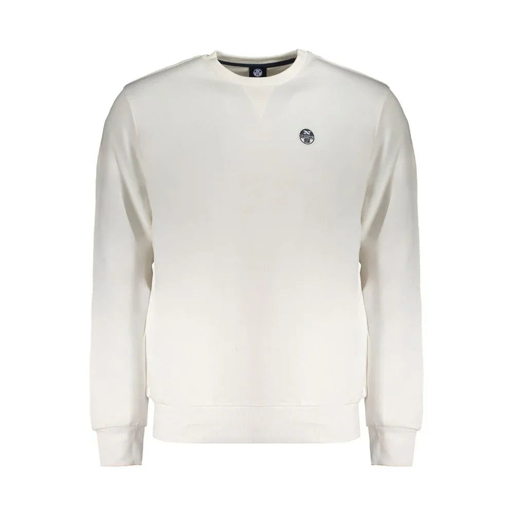 North Sails White Cotton Men Sweatshirt - Zeiniez