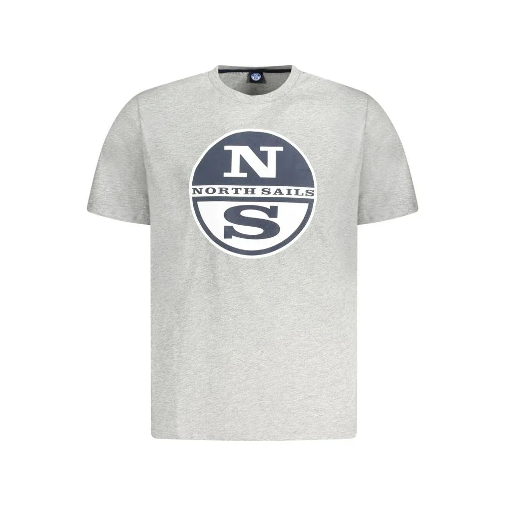 North Sails Grigio Cotton Mens T-Shirt - Zeiniez
