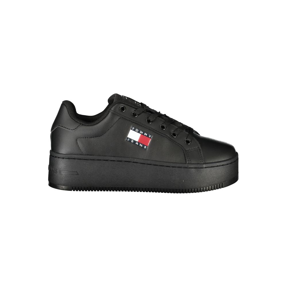 Tommy Hilfiger Black Polyurethane Women's Sneaker - Zeiniez