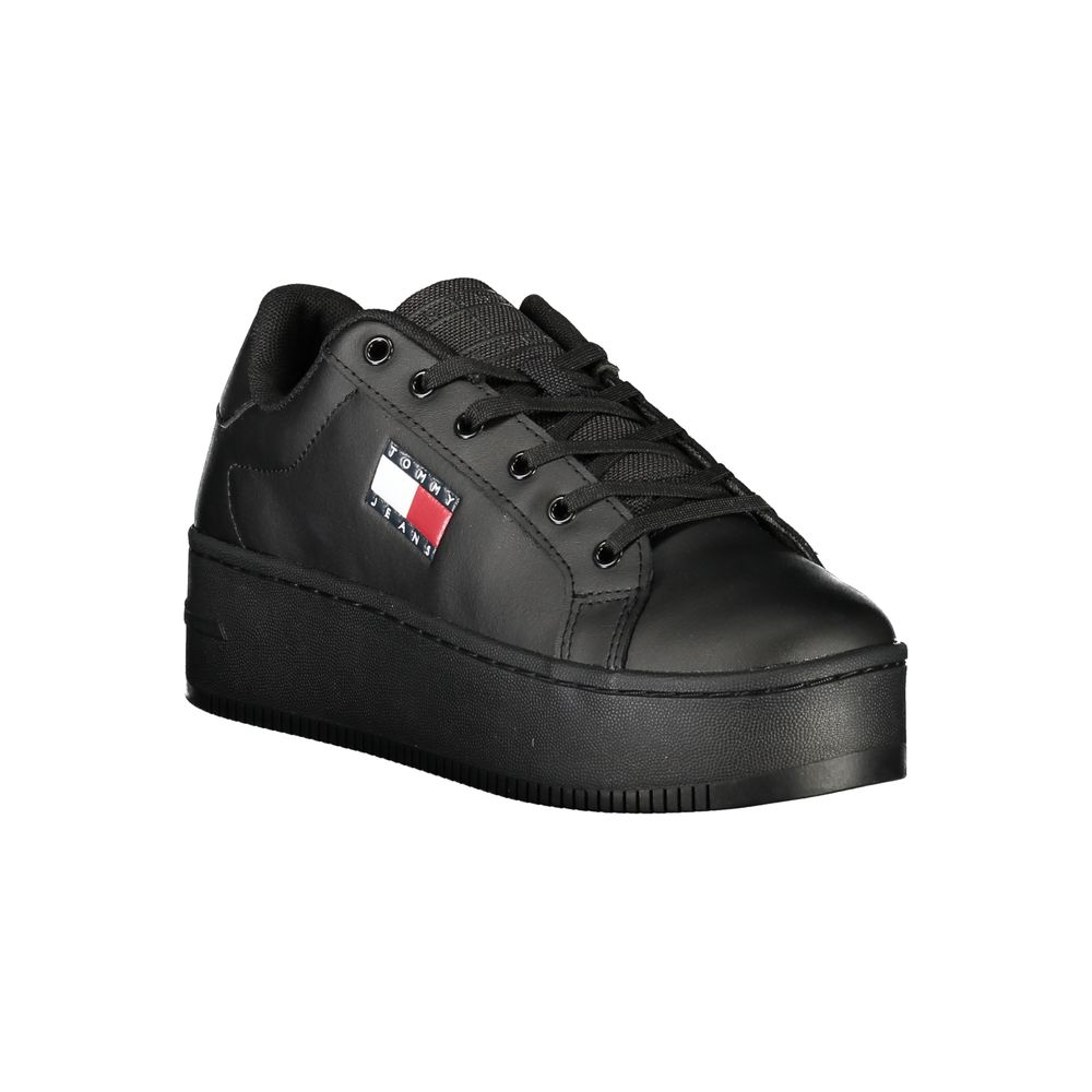Tommy Hilfiger Black Polyurethane Women's Sneaker - Zeiniez