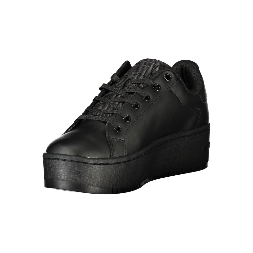 Tommy Hilfiger Black Polyurethane Women's Sneaker - Zeiniez