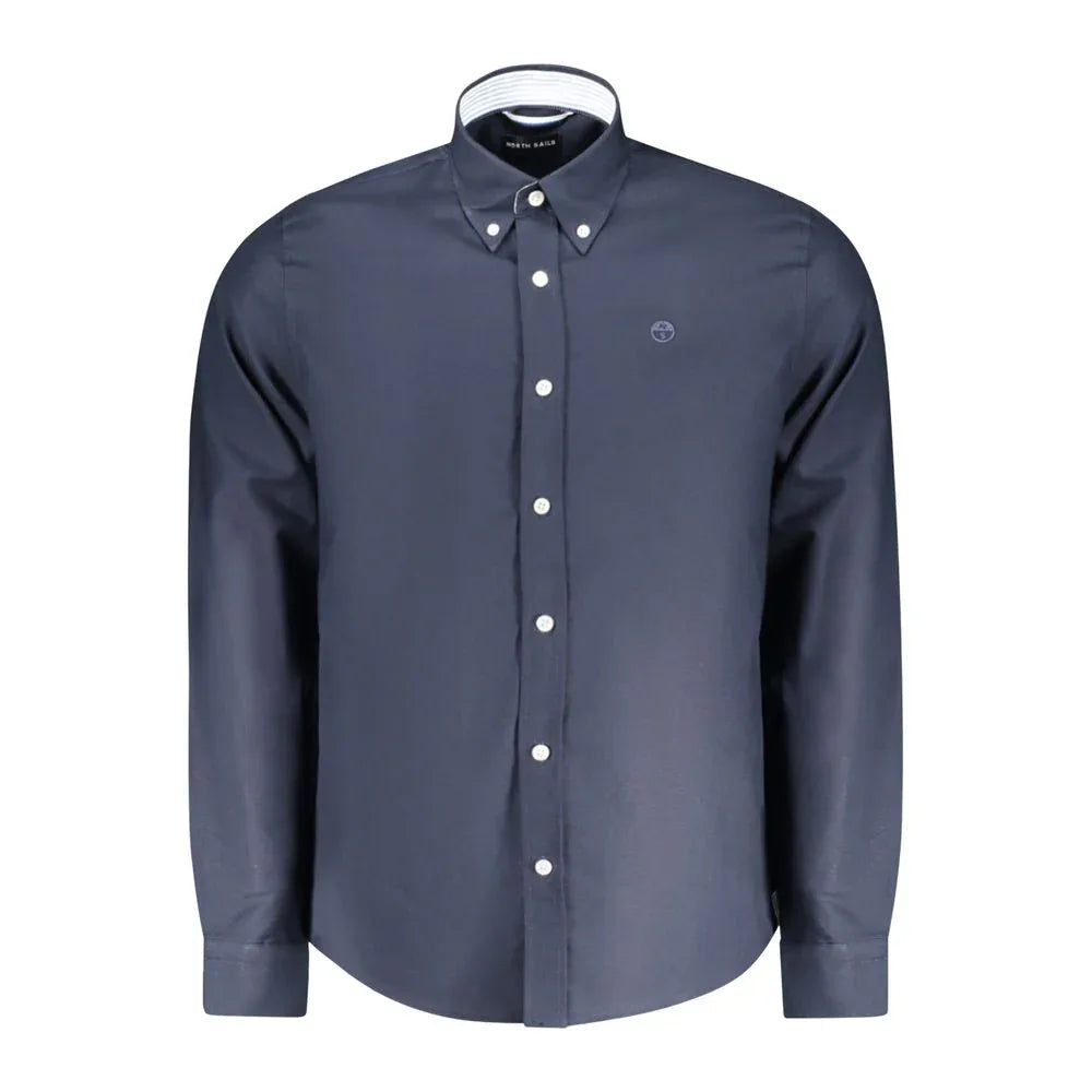 North Sails Blue Cotton Men Shirt - Zeiniez