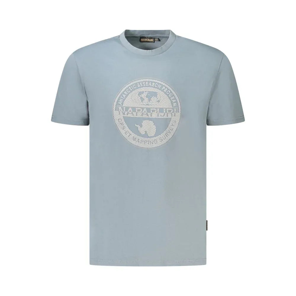 Napapijri Grigio Organic Cotton Men T-Shirt - Zeiniez