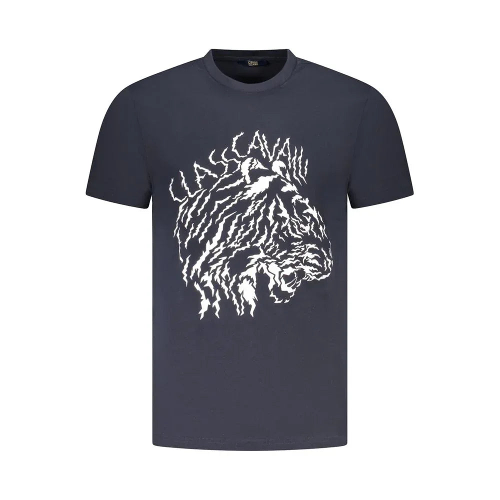 Cavalli Class Blue Cotton Men T-Shirt - Zeiniez