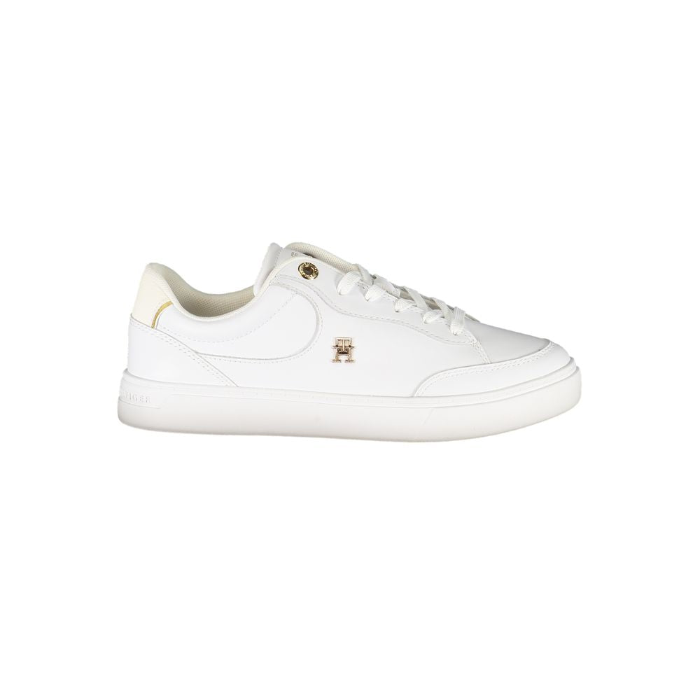Tommy Hilfiger White Leather Women Sneaker - Zeiniez