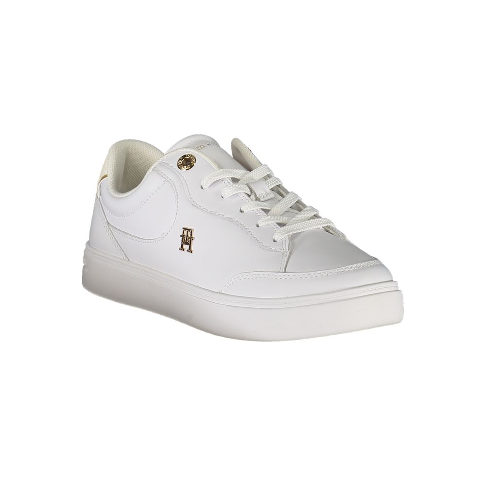 Tommy Hilfiger White Leather Women Sneaker - Zeiniez