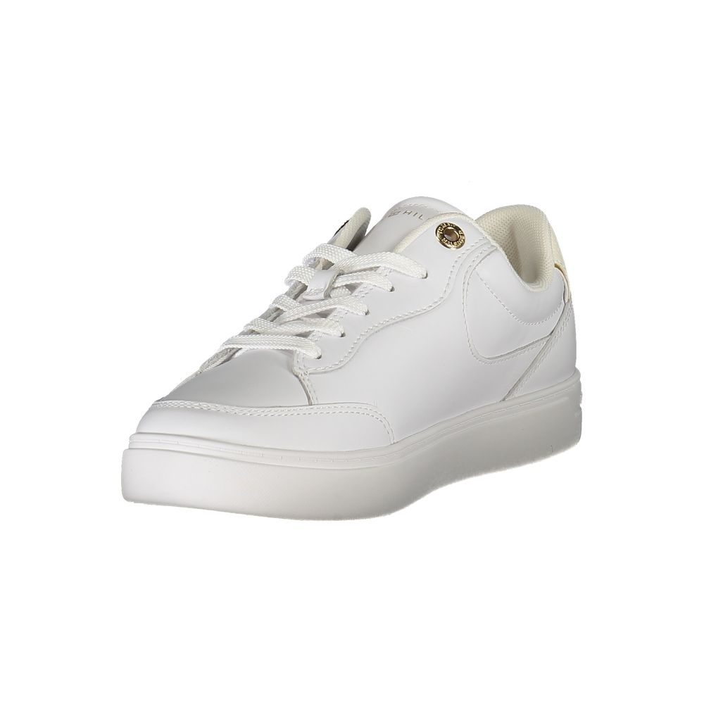 Tommy Hilfiger White Leather Women Sneaker - Zeiniez