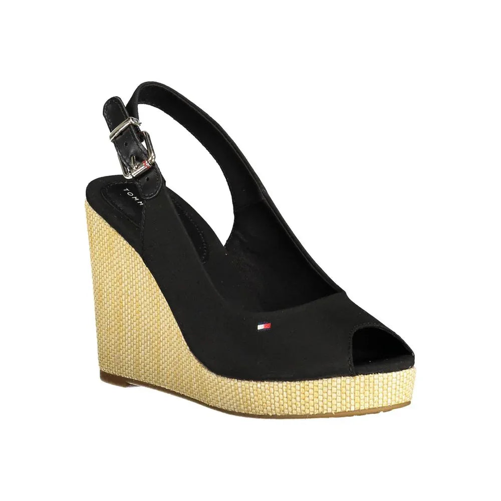 Tommy Hilfiger Black Polyester Women Sandal - Zeiniez