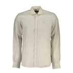 North Sails Beige Linen Men Shirt - Zeiniez