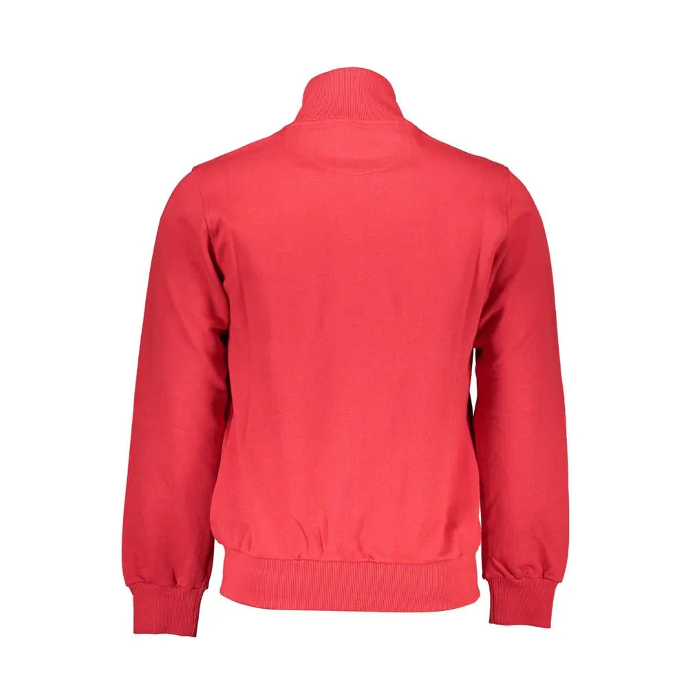 La Martina Rosso Cotton Men Sweatshirt - Zeiniez