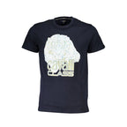 Cavalli Class Blu Cotton Men T-Shirt - Zeiniez