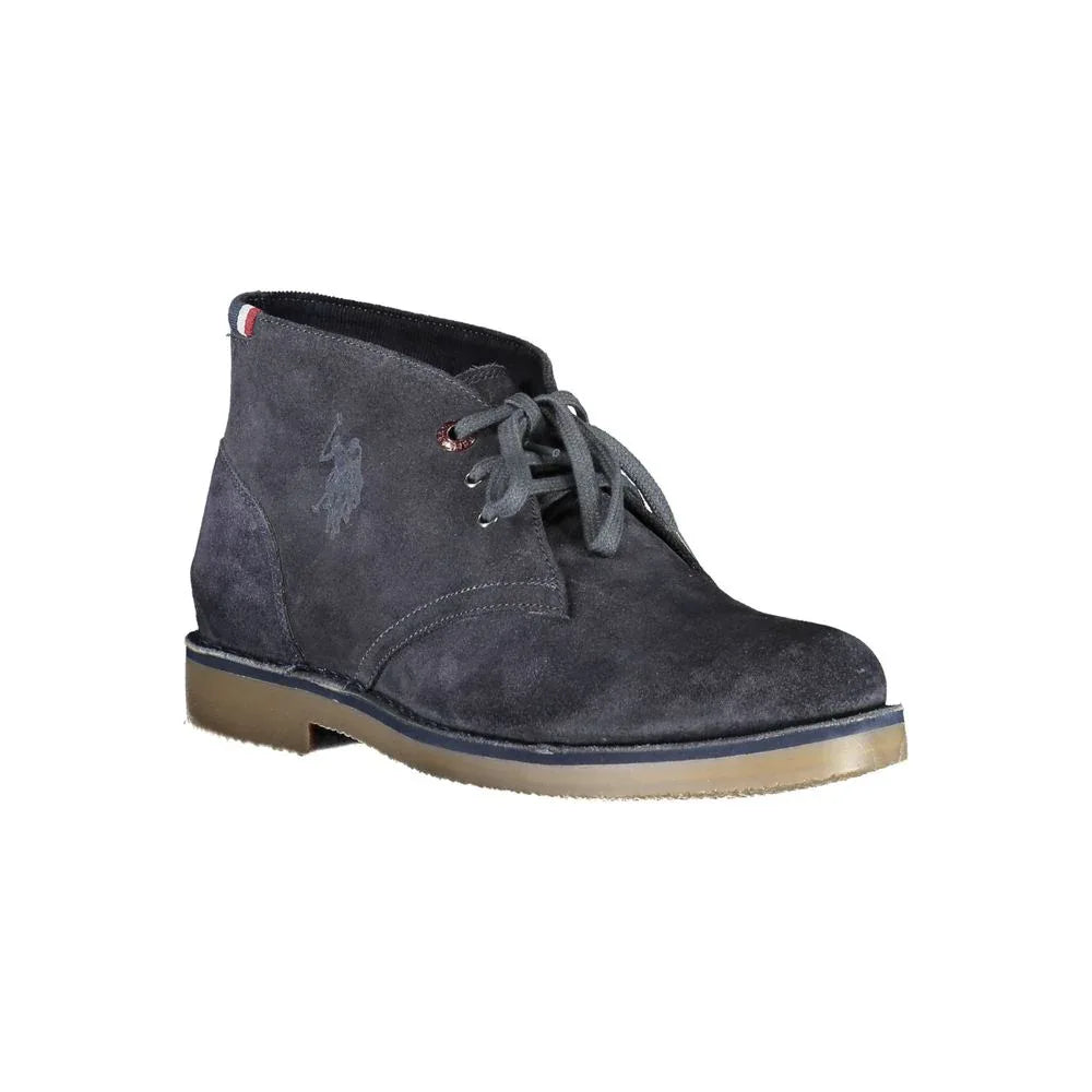 U.S. POLO ASSN. Blue Leather Men's Ankle Boot - Zeiniez
