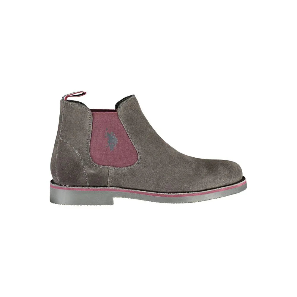 U.S. POLO ASSN. Grigio Leather Men Ankle Boot - Zeiniez