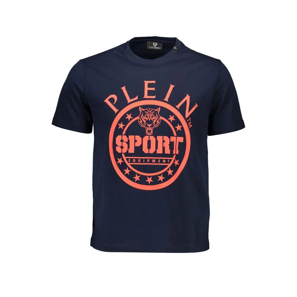 Plein Sport Blue Cotton Men's T-Shirt - Zeiniez