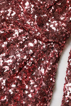 Dolce & Gabbana Pink Sequin Statement Nylon Midi V-Neck Dress - Zeiniez