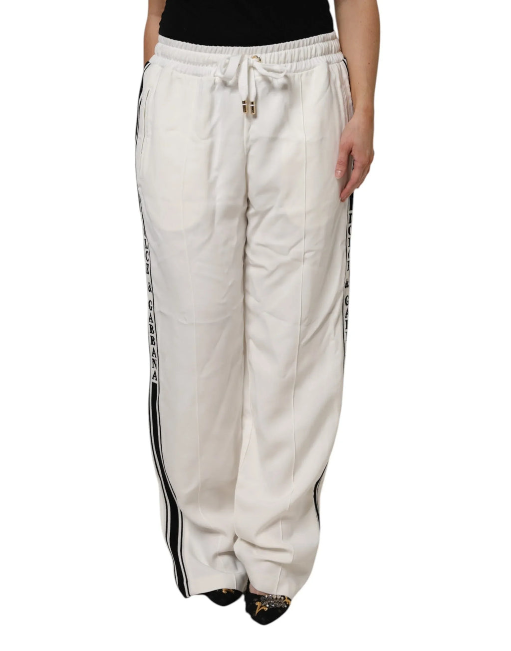 Dolce & Gabbana White Jogger Sweatpants Pants - Zeiniez