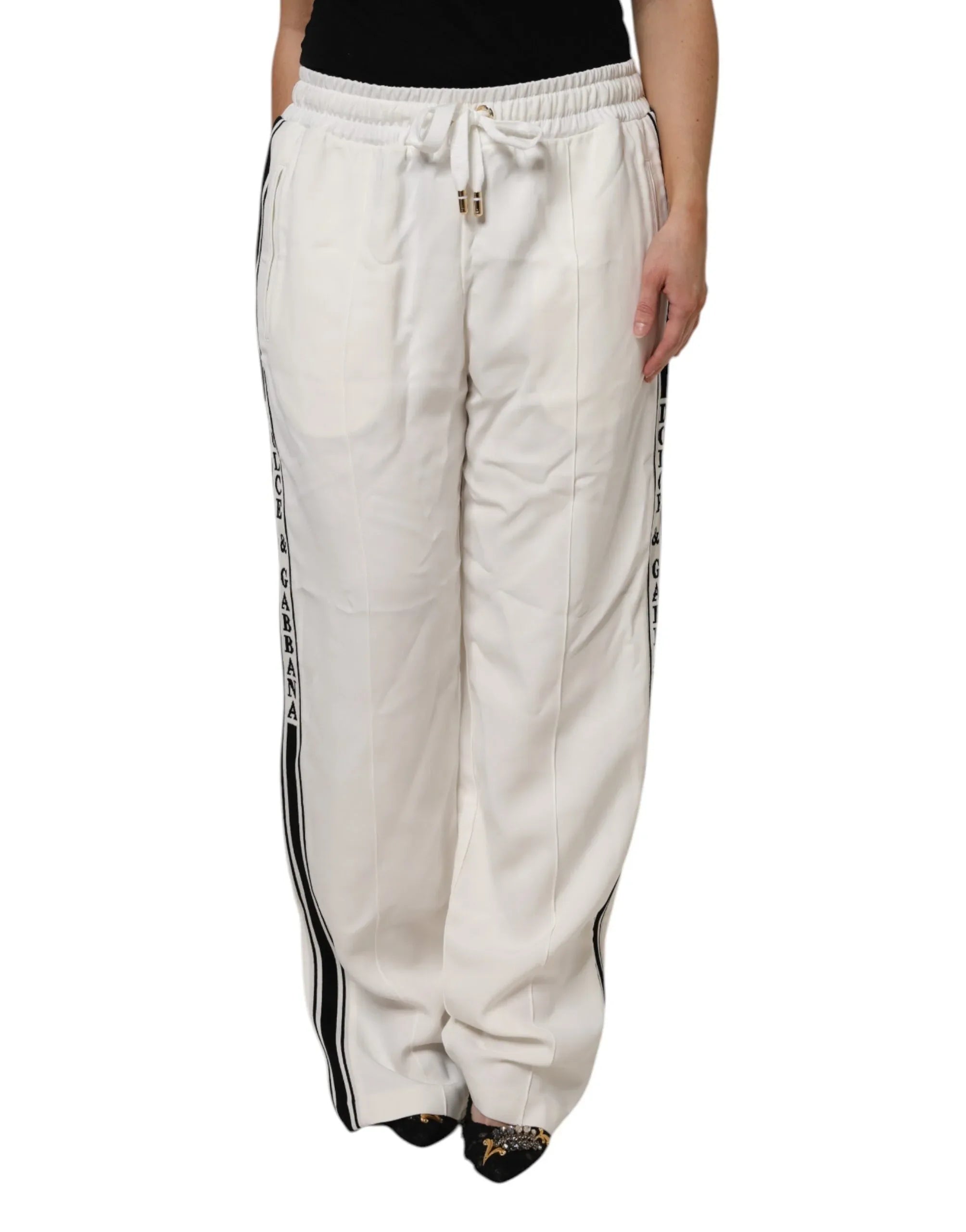 Dolce & Gabbana White Jogger Sweatpants Pants - Zeiniez