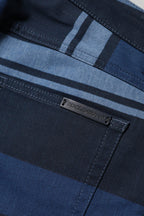 Dolce & Gabbana Blue Striped Cotton Stretch Denim Jeans - Zeiniez