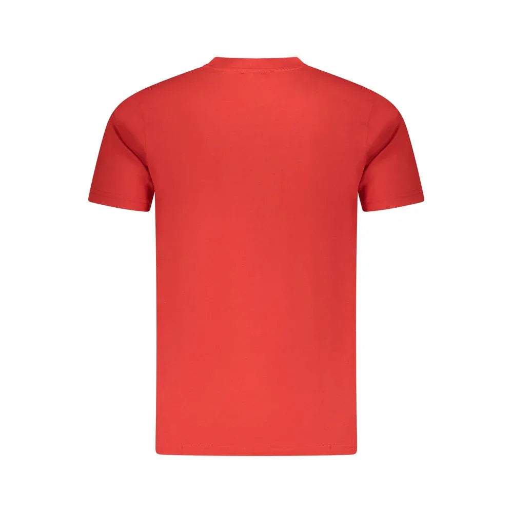 Cavalli Class Red Cotton Men T-Shirt - Zeiniez