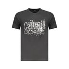 Cavalli Class Black Cotton Men T-Shirt - Zeiniez