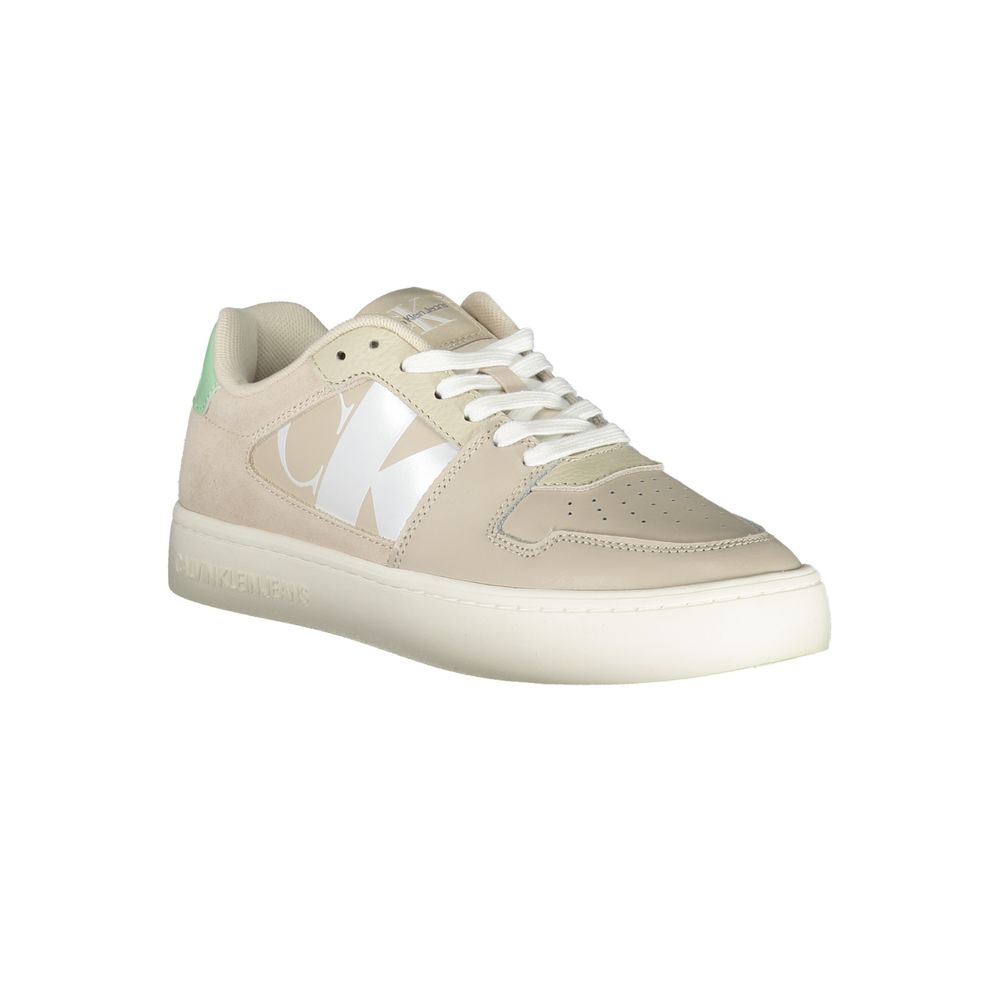 Calvin Klein Beige Polyurethane Women Sneaker - Zeiniez
