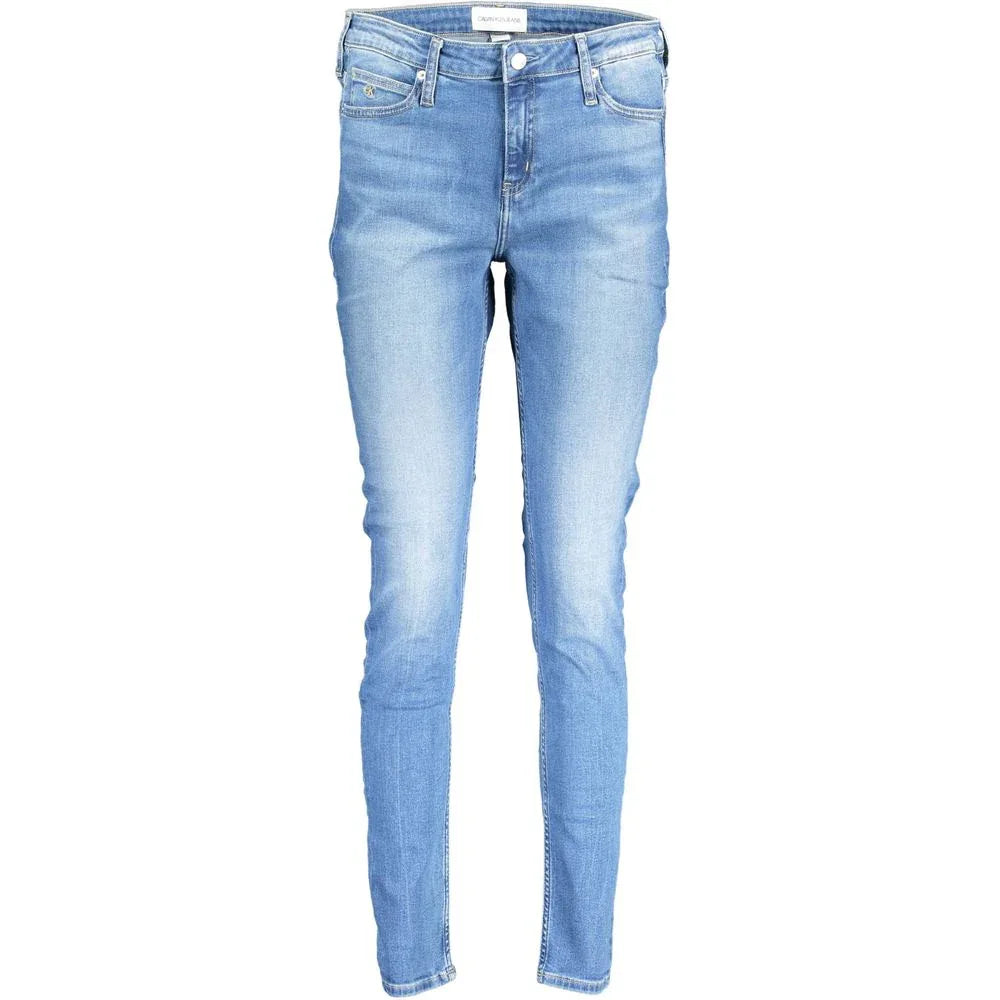 Calvin Klein Azzurro Cotton Women Jeans - Zeiniez