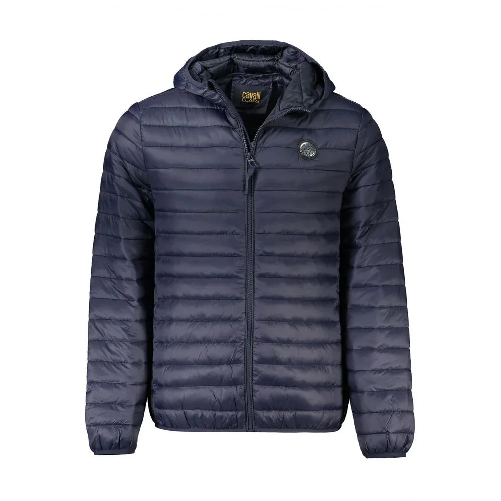 Cavalli Class Blue Polyamide Men's Jacket - Zeiniez