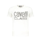 Cavalli Class Bianco Cotton Men's T-Shirt - Zeiniez