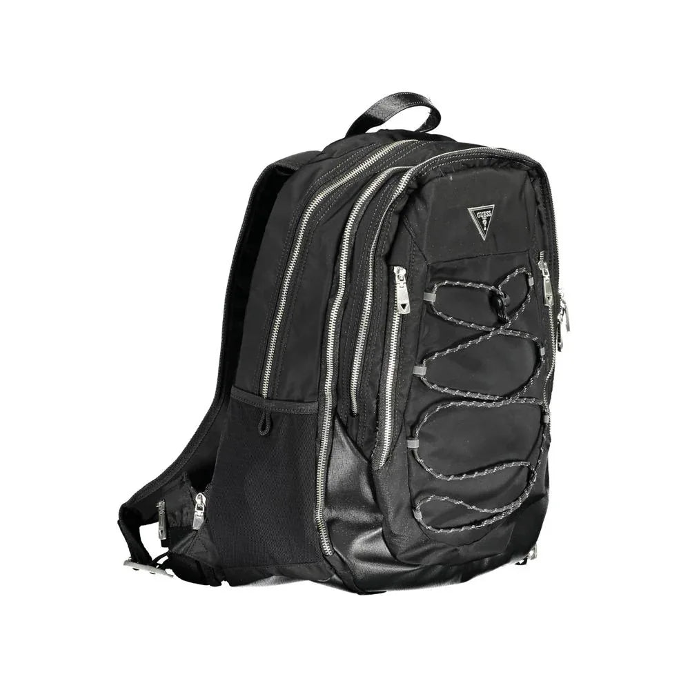 Guess Jeans Black Polyamide Men Backpack - Zeiniez