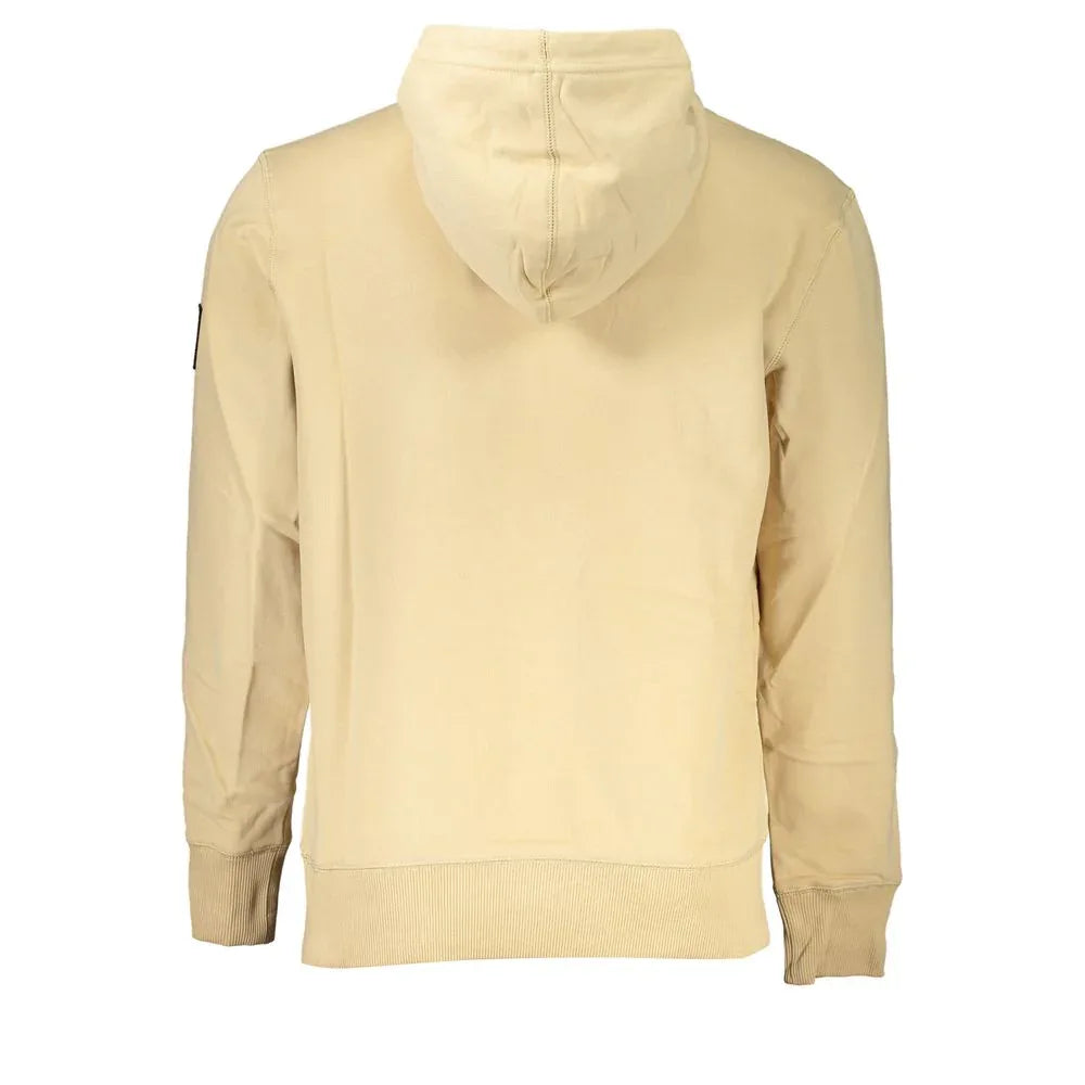 Calvin Klein Beige Cotton Men's Sweatshirt - Zeiniez