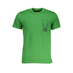 Cavalli Class Verde Cotton Mens T-Shirt - Zeiniez