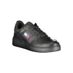 Tommy Hilfiger Black Leather Men's Sneaker - Zeiniez