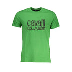 Cavalli Class Verde Cotton Men T-Shirt - Zeiniez