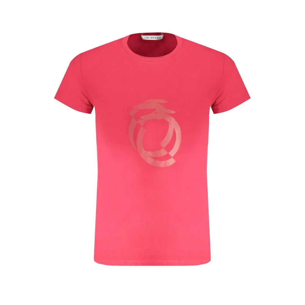 Trussardi Rosso Cotton Men T-Shirt - Zeiniez