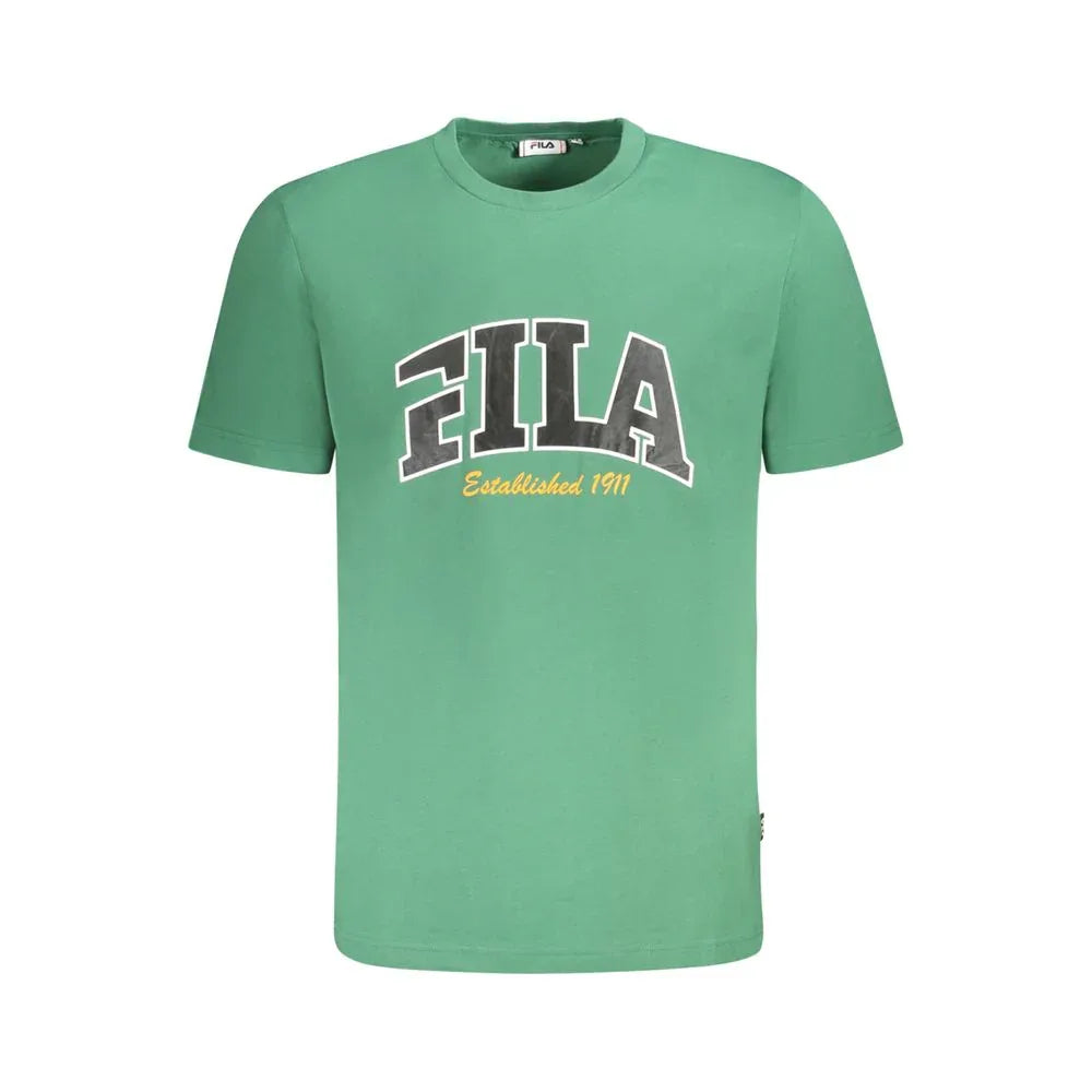 Fila Verde Cotton Men T-Shirt - Zeiniez